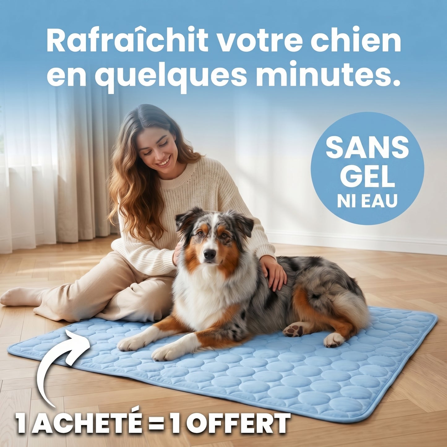 Tapis rafraichissant Caninou - sans gel ni eau