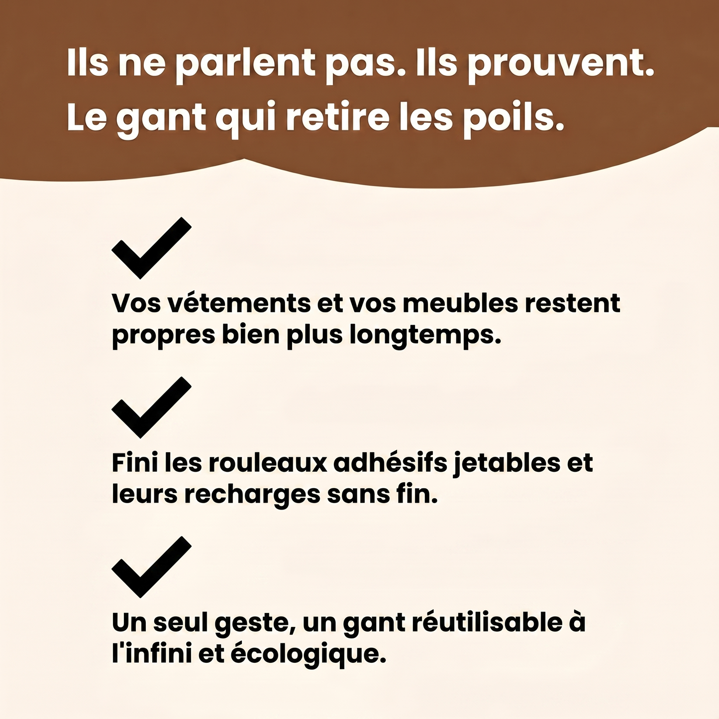 Gant anti-poils Caninou - benefices