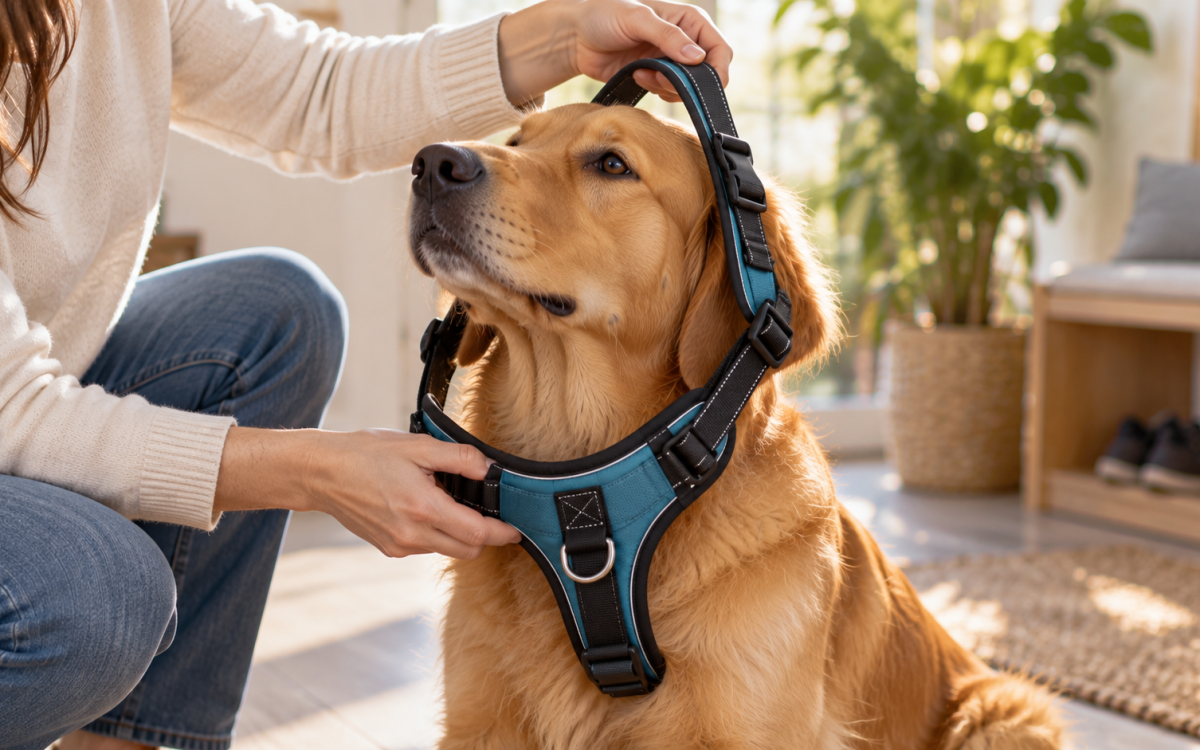 Comment mettre un harnais pour chien ?