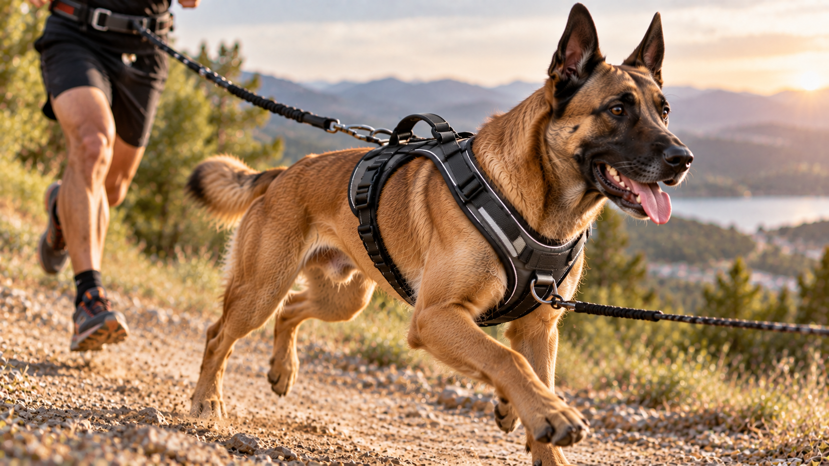 Harnais chien course