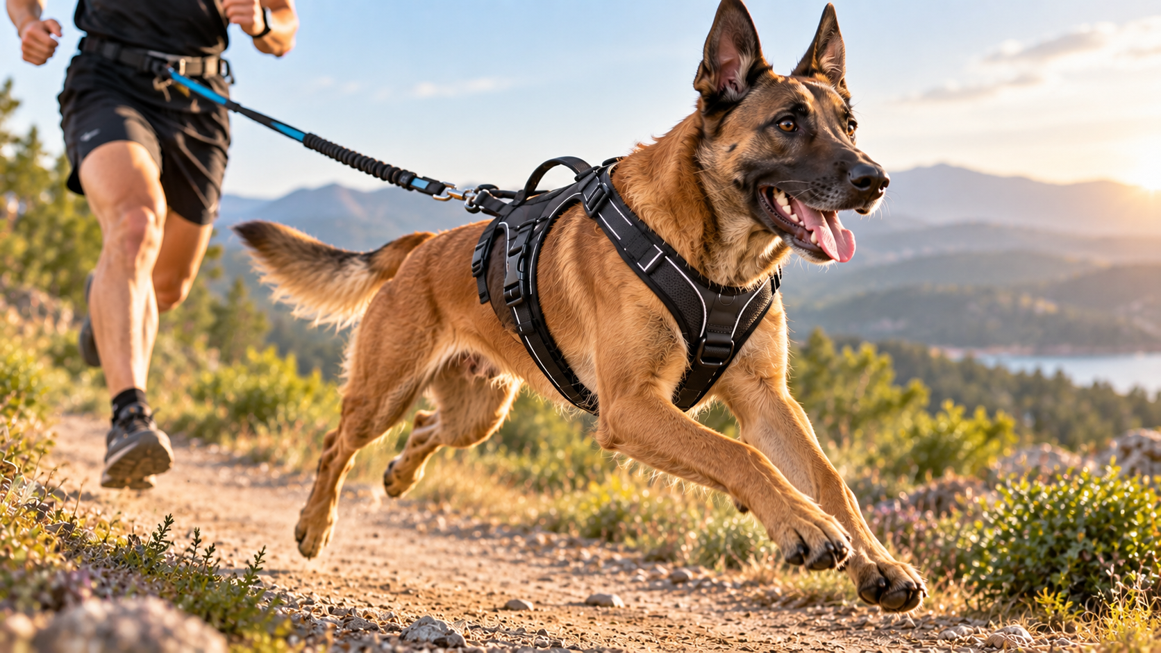 Harnais pour courir chien