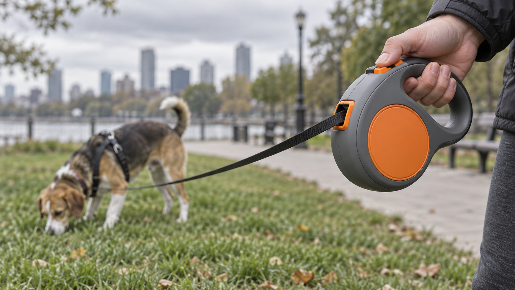 Laisse pour chien enrouleur