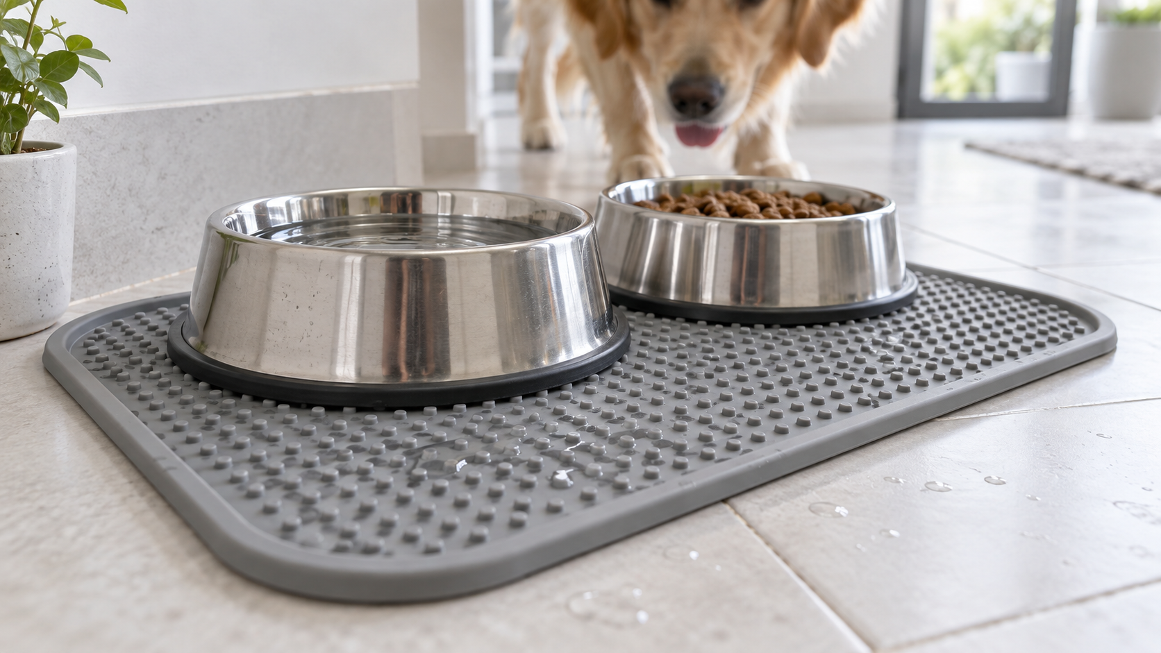 Tapis gamelle chien
